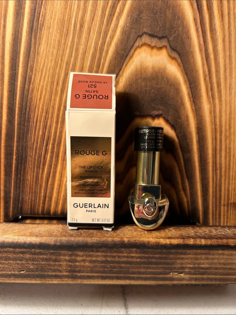 GUERLAIN Rouge G Lipstick in Warm Rose (521 Satin)